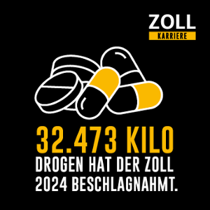 Der Zoll hat 2023 55.410 Kilo Drogen beschlagnahmt. Der Zoll hat 2023 55.410 Kilo Drogen beschlagnahmt.